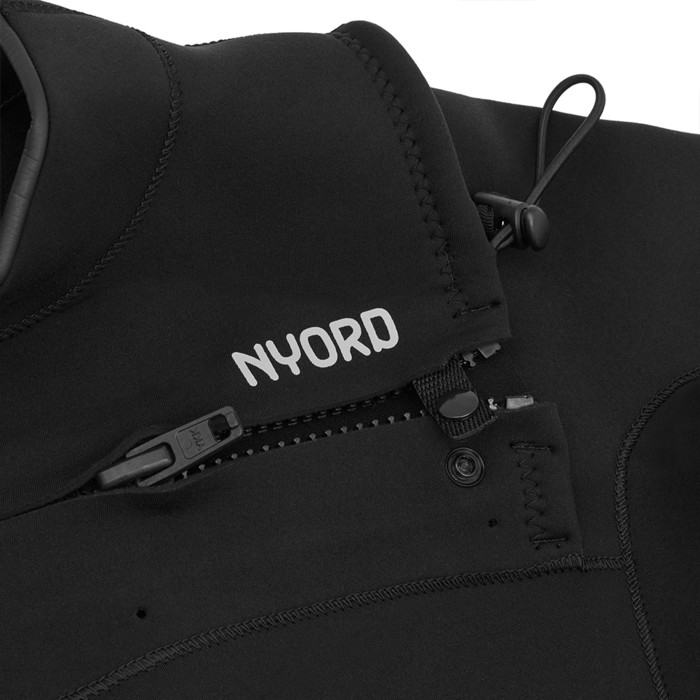 2024 Nyord Mens Furno 3/2mm Chest Zip GBS Wetsuit N04AA00011 - Black